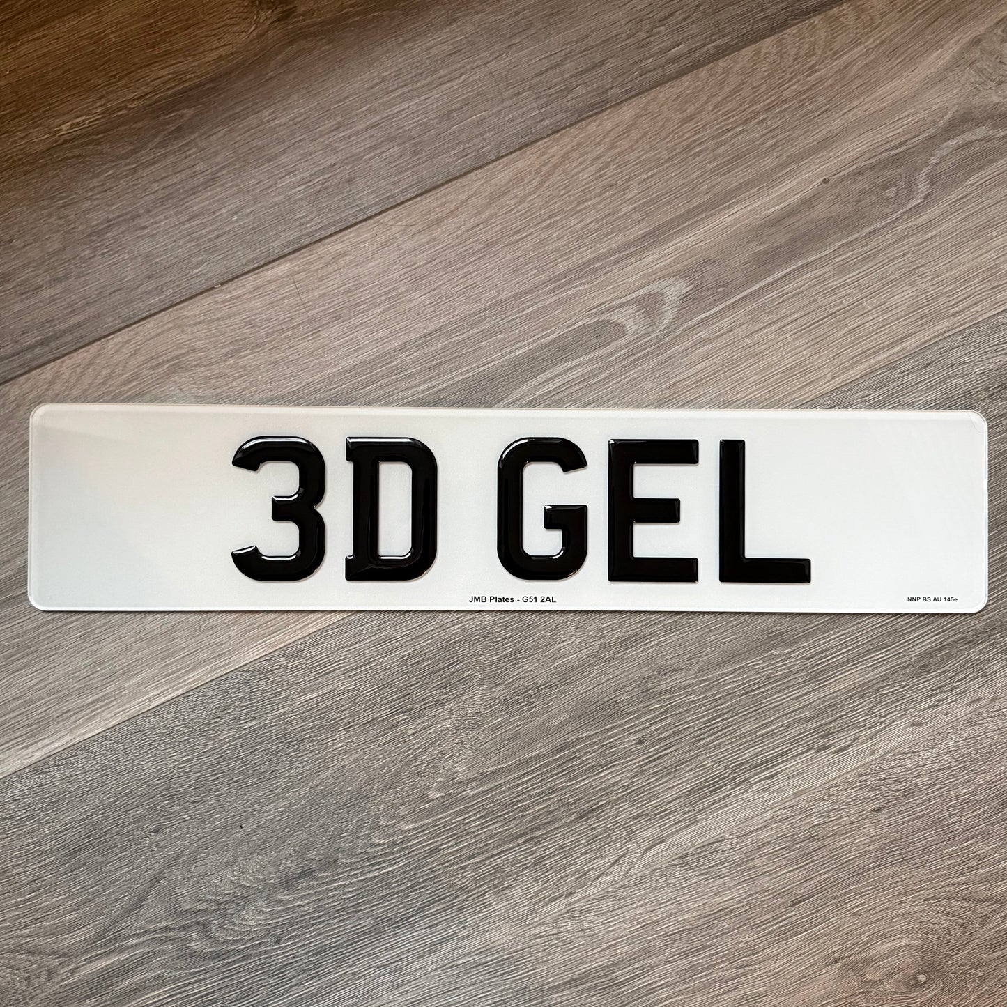 3D Gel Resin Number Plates