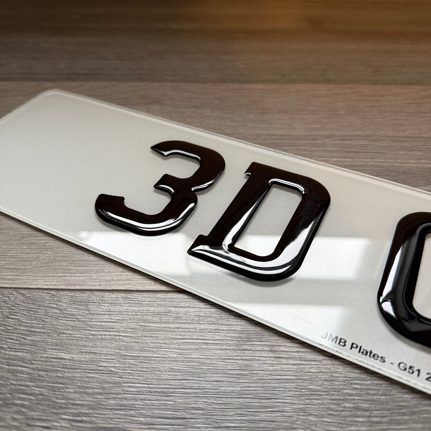 3D Gel Resin Number Plates