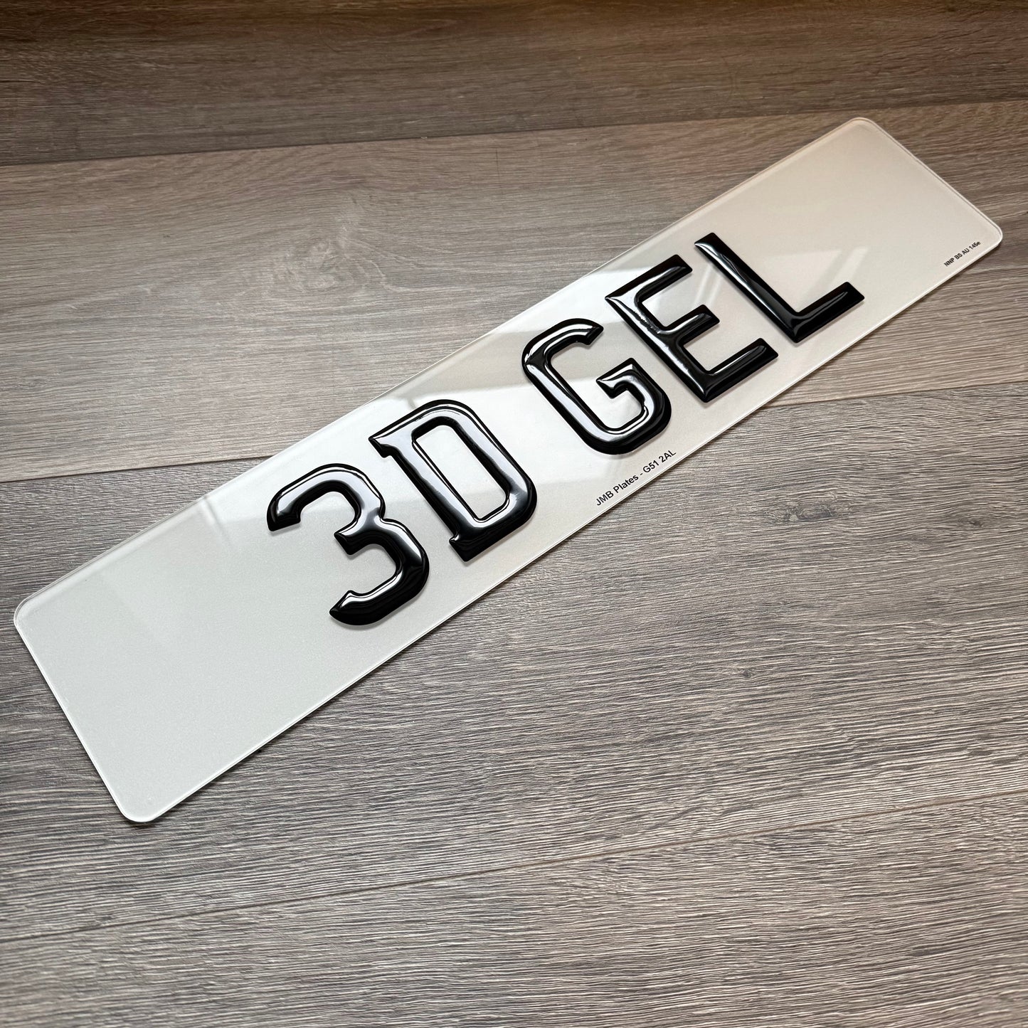 3D Gel Resin Number Plates