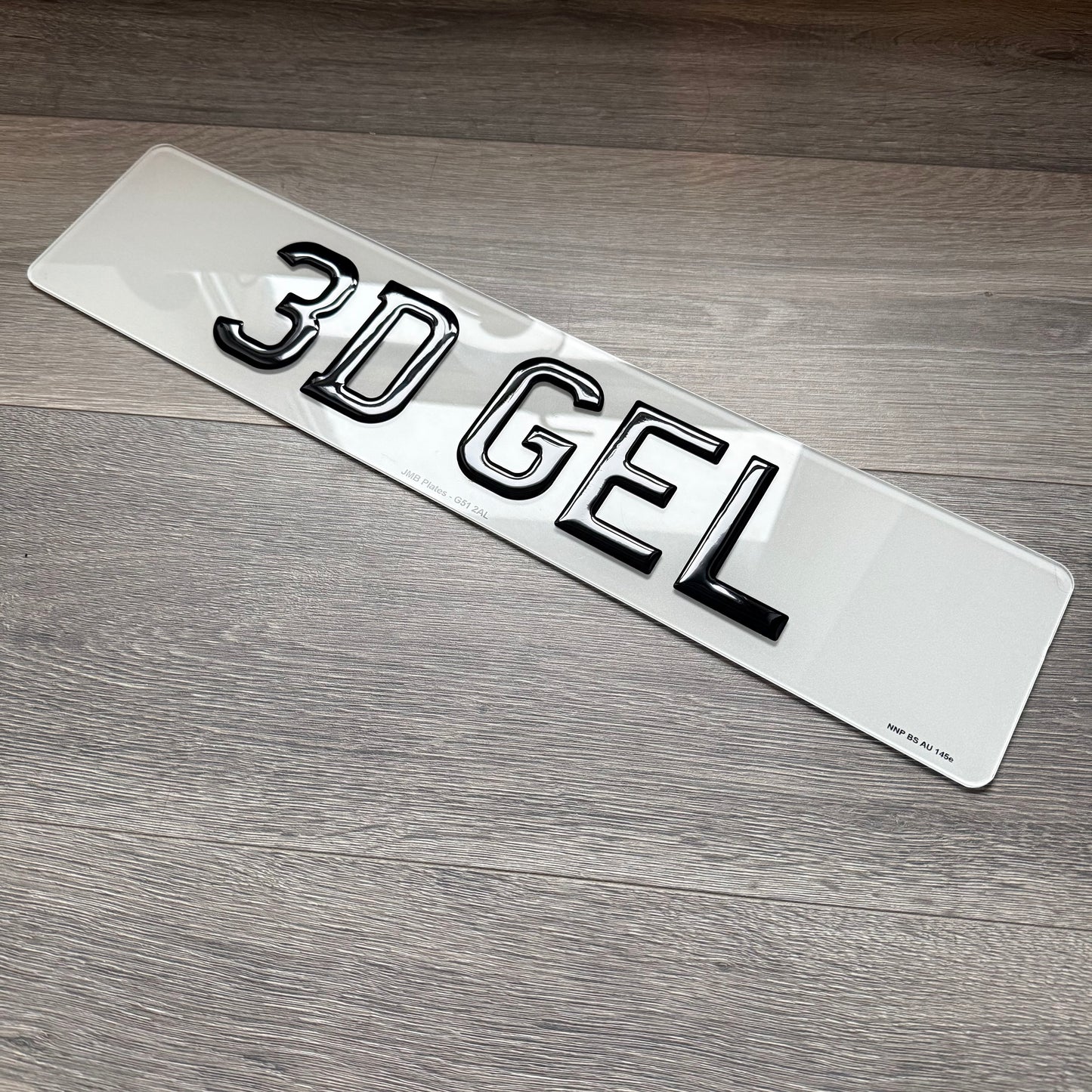 3D Gel Resin Number Plates