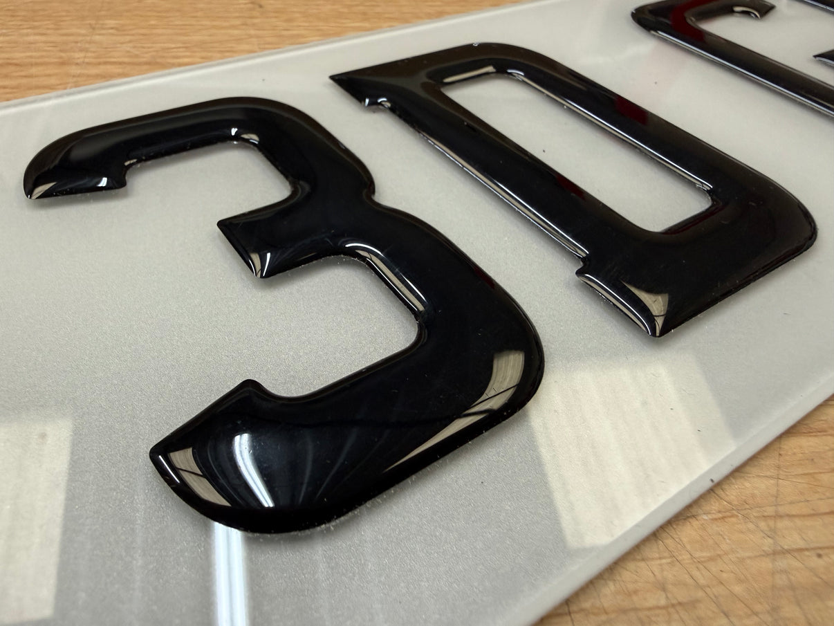 3D Gel Number Plate (Road Legal)
